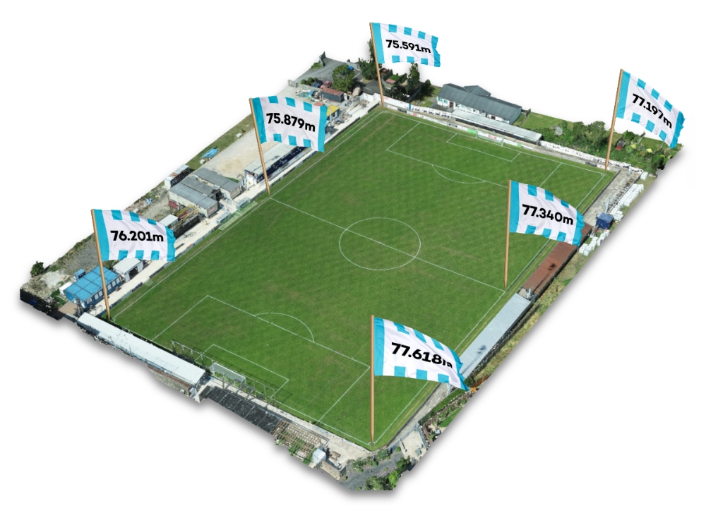 Clitheroe FC Graphic Site Surveying Services